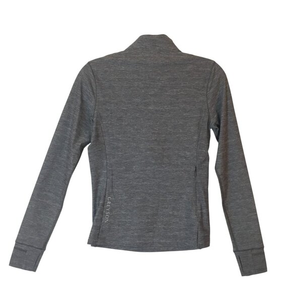 Greyson Pullover Top Long Sleeve Womens S Gray 1/4 Zip Performance - Picture 2 of 10